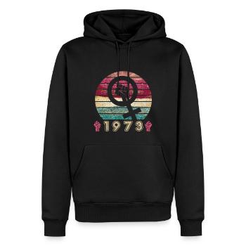 Pro Choice 1973 Frauenrechte - Männer Premium Bio Hoodie - Schwarz - Vorne - Nico (187cm)