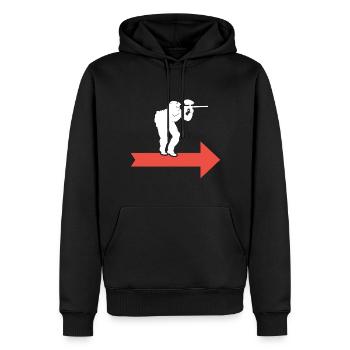 paintball gotcha paintballspieler paint - Männer Premium Bio Hoodie - Schwarz - Vorne - Nico (187cm)