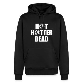 Hot hotter dead - Sweat à capuche Premium bio Homme - noir - Devant - Nico (187cm)