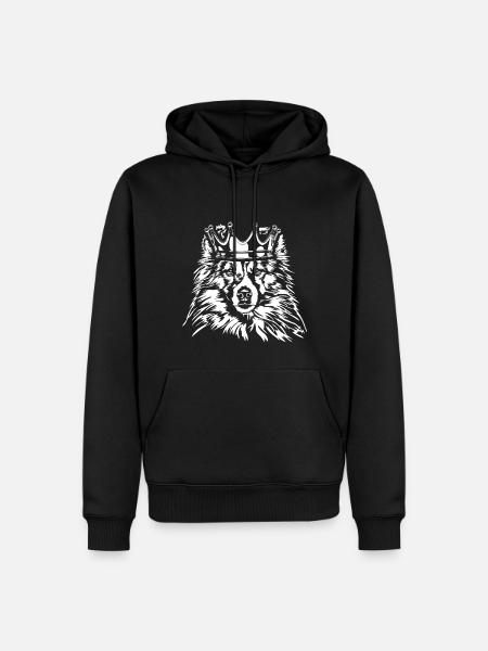 SHELTIE Krone Dog Wilsigns - Men’s Premium Organic Hoodie - black