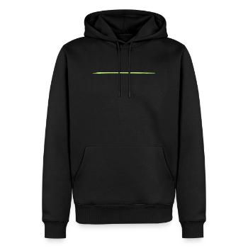 Coup de pinceau > Vectorgraphic ! = Changer de couleur ! - Sweat à capuche Premium bio Homme - noir - Devant - Nico (187cm)