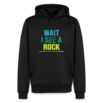 bouldern boulderfelsen freiklettern boulderroute - Männer Premium Bio Hoodie - Schwarz - Vorne - Nico (187cm)