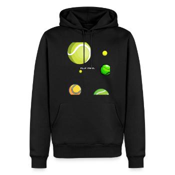 Padel - Geschenk für Padelspieler - Männer Premium Bio Hoodie - Schwarz - Vorne - Nico (187cm)