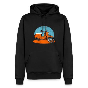 Simson Schwalbe CYCLOmoteur RDA - Sweat à capuche Premium bio Homme - noir - Devant - Nico (187cm)
