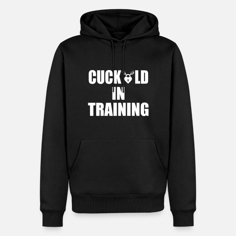 cuckold in training - Männer Premium Bio Hoodie - Schwarz