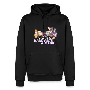 Magie, Zauberei Hexen Magier, tolle Geschenkidee - Männer Premium Bio Hoodie - Schwarz - Vorne - Nico (187cm)