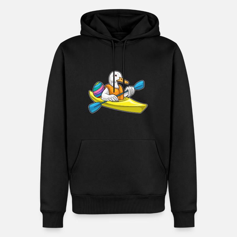 Kayak de Pâques canard - Sweat à capuche Premium bio Homme - noir