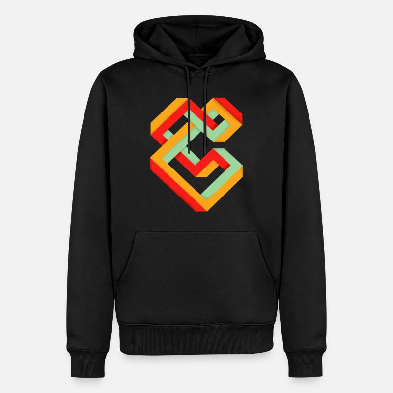 Impossible - Sweat à capuche Premium bio Homme - noir