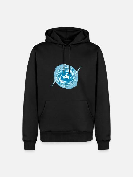 Child of Poseidon - Men’s Premium Organic Hoodie - black