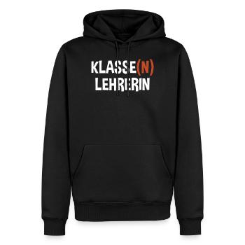 Beste Lehrerin Lustiger Spruch Schule Klasse(n) Le - Männer Premium Bio Hoodie - Schwarz - Vorne - Nico (187cm)