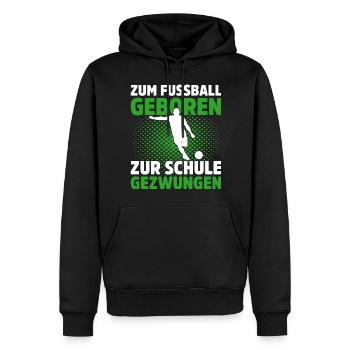 Fußballspieler Geschenk Fußball Fan Fußballer - Männer Premium Bio Hoodie - Schwarz - Vorne - Nico (187cm)