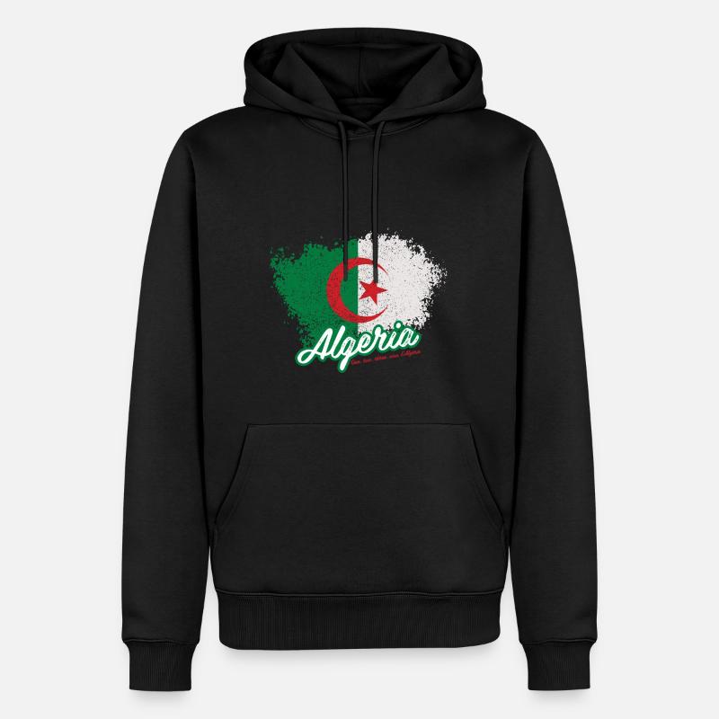 One, two, three, viva l'Algérie - Sweat à capuche Premium bio Homme - noir