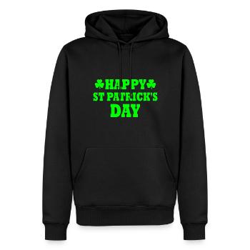 happy st patrick's day - Männer Premium Bio Hoodie - Schwarz - Vorne - Nico (187cm)