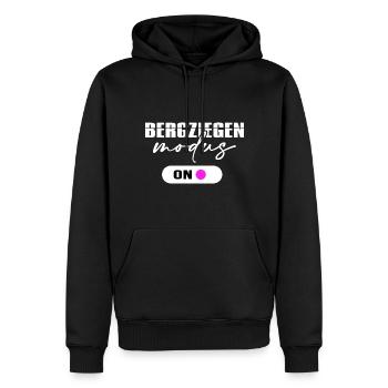 Bergziege servus Alpin Bergwanderung Hüttengaudi - Männer Premium Bio Hoodie - Schwarz - Vorne - Nico (187cm)