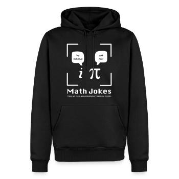 Mathematician humor - Men’s Premium Organic Hoodie - black - Front - Nico (187cm)
