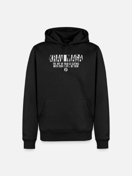 Krav Maga - Männer Premium Bio Hoodie - Schwarz