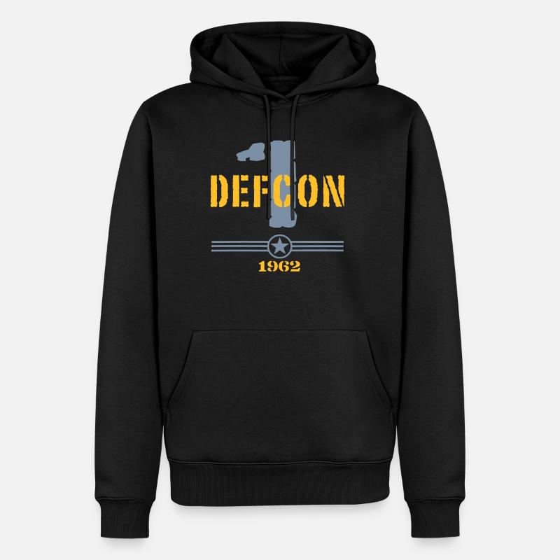 defcon one - Männer Premium Bio Hoodie - Schwarz