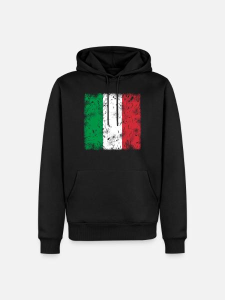 Italy - Men’s Premium Organic Hoodie - black