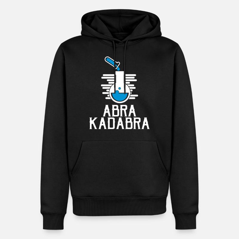 Scienza Abracadabra - Scienza - Felpa con cappuccio ecologica premium da uomo - nero