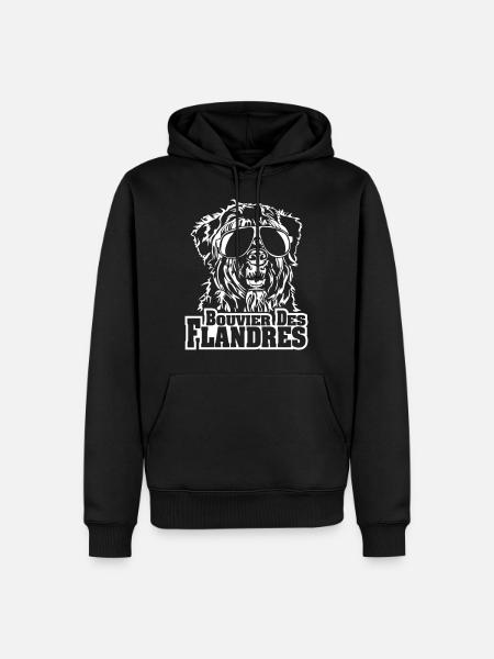 BOUVIER DES FLANDRES cool - Männer Premium Bio Hoodie - Schwarz