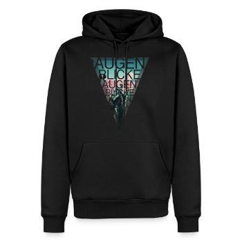 Augenblicke - Naturfotodesign by Yasmin Embacher - Männer Premium Bio Hoodie - Schwarz - Vorne - Nico (187cm)