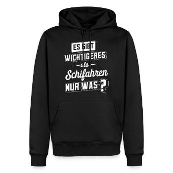 Schifahrer Skifahrer Ski Skiläufer Schifahren - Männer Premium Bio Hoodie - Schwarz - Vorne - Nico (187cm)