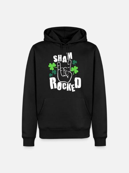 Shamrock St Patricks - Men’s Premium Organic Hoodie - black
