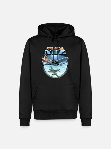 Fire From The Clouds - Men’s Premium Organic Hoodie - black