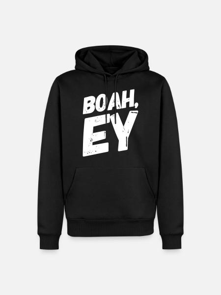 Boah, Ey Spruch - Männer Premium Bio Hoodie - Schwarz
