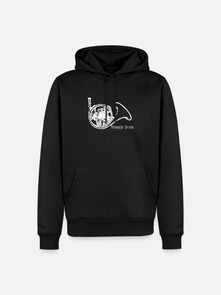 Cor en laiton - Sweat à capuche Premium bio Homme - noir
