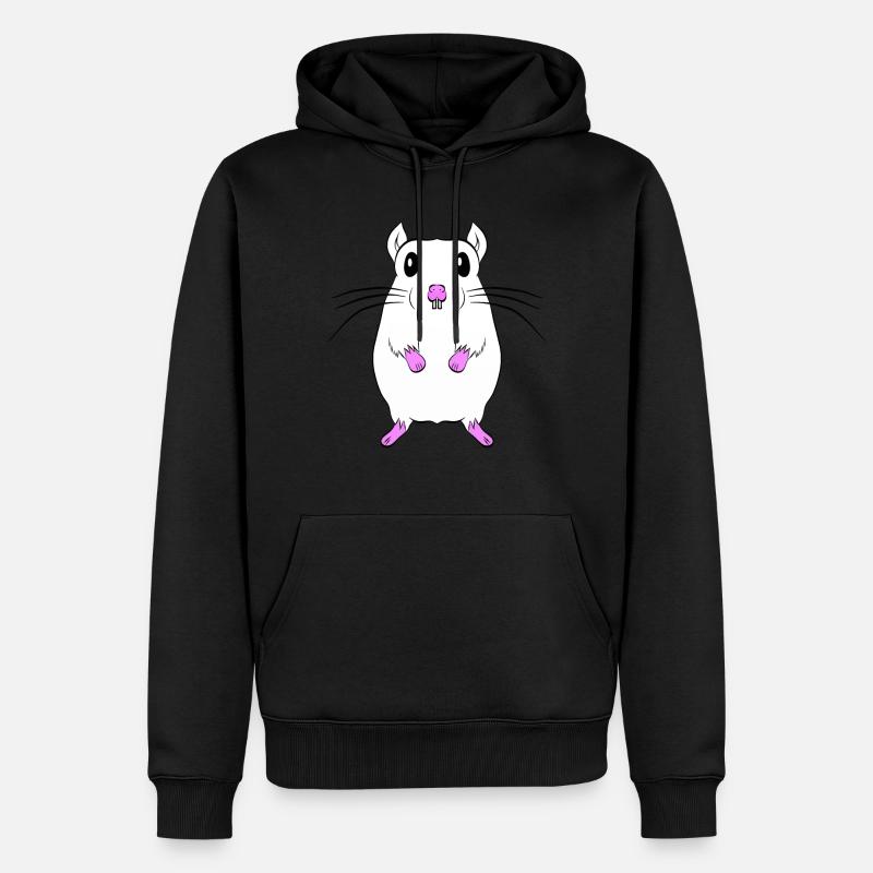 Maus - Männer Premium Bio Hoodie - Schwarz