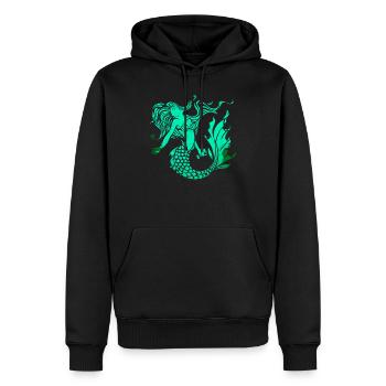 Meerjungfrau Seejungfrau Nixe Märchen - Männer Premium Bio Hoodie - Schwarz - Vorne - Nico (187cm)