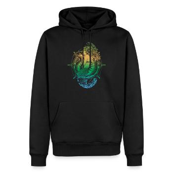 Meerjungfrau Seejungfrau Nixe Märchen - Männer Premium Bio Hoodie - Schwarz - Vorne - Nico (187cm)