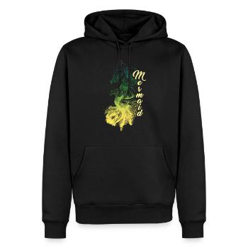 Meerjungfrau Seejungfrau Nixe Märchen - Männer Premium Bio Hoodie - Schwarz - Vorne - Nico (187cm)