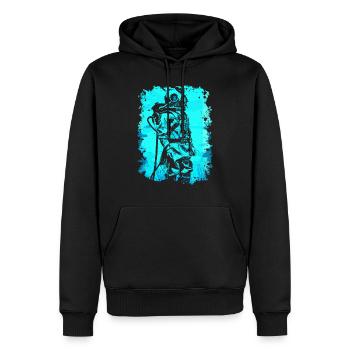 Taucher Tauchen unter Wasser Meer Scuba Geschenk - Männer Premium Bio Hoodie - Schwarz - Vorne - Nico (187cm)