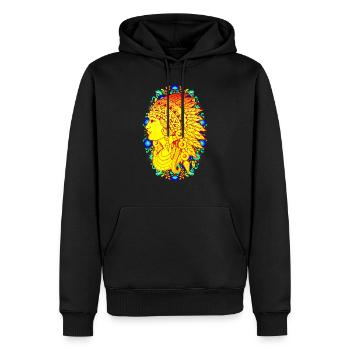 Indianer Ureinwohner Federschmuck Native Amerika - Männer Premium Bio Hoodie - Schwarz - Vorne - Nico (187cm)