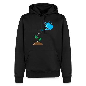 Garten Pflanzen Gießen - Männer Premium Bio Hoodie - Schwarz - Vorne - Nico (187cm)