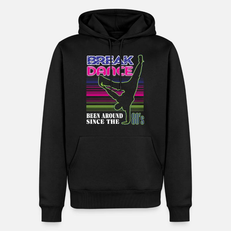 break dance - Sweat à capuche Premium bio Homme - noir