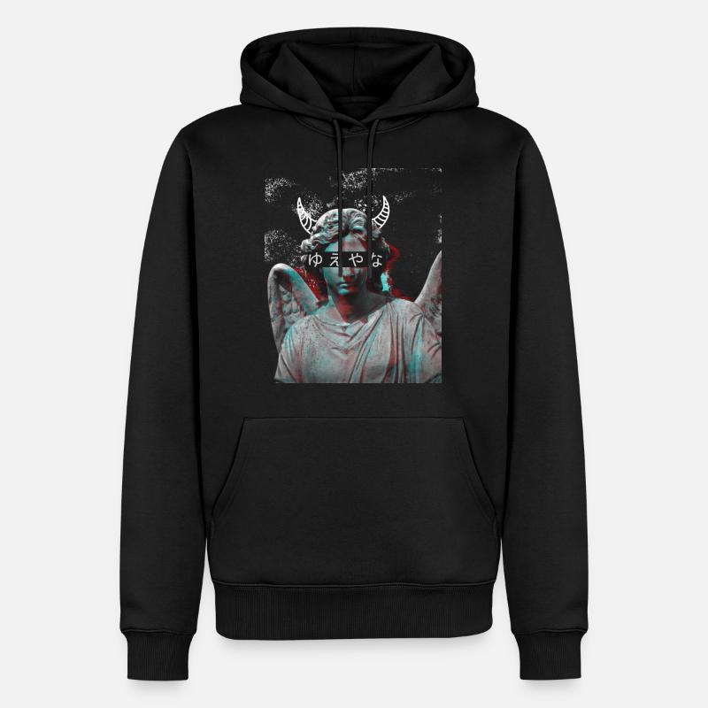 Devil - Männer Premium Bio Hoodie - Schwarz