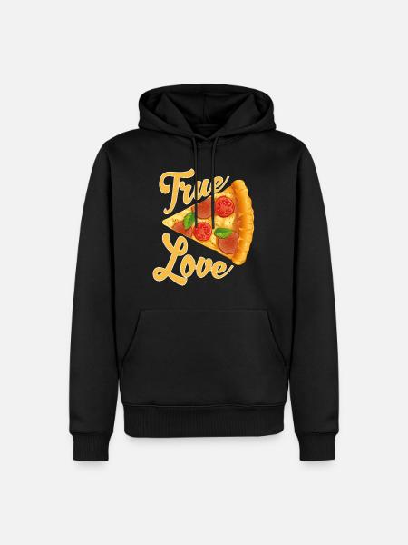 Pizza true love - Men’s Premium Organic Hoodie - black