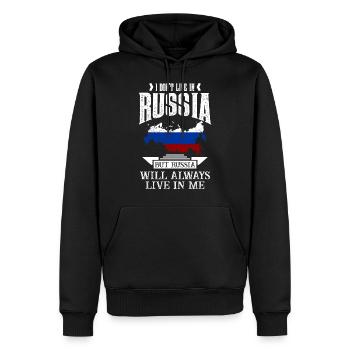 Russland Russe Russia Russisch Putin Kasachstan - Männer Premium Bio Hoodie - Schwarz - Vorne - Nico (187cm)