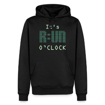 Laufschuhe Lunge Laufteam Laufen Joggen Marathon - Männer Premium Bio Hoodie - Schwarz - Vorne - Nico (187cm)