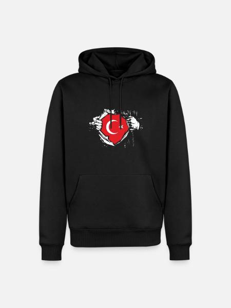 Türkiye Turkey Turk Turk - Men’s Premium Organic Hoodie - black
