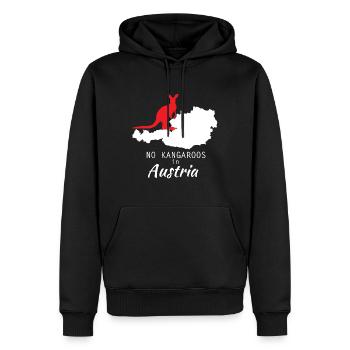 Österreich - Männer Premium Bio Hoodie - Schwarz - Vorne - Nico (187cm)