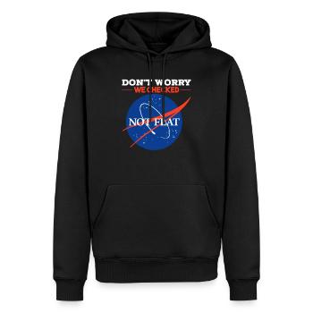 Science Physics Vol spatial - Sweat à capuche Premium bio Homme - noir - Devant - Nico (187cm)
