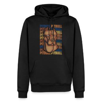 Pitbull - Sweat à capuche Premium bio Homme - noir - Devant - Nico (187cm)