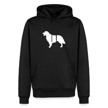 Golden Retriever Silhouette Süßes Geschenk Wuff - Männer Premium Bio Hoodie - Schwarz - Vorne - Nico (187cm)