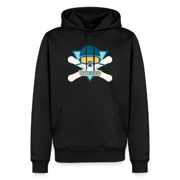 Snowboard - Männer Premium Bio Hoodie - Schwarz - Vorne - Nico (187cm)