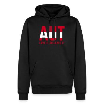 Austria Ski Area Apres Ski Party Fun Gift - Men’s Premium Organic Hoodie - black - Front - Nico (187cm)