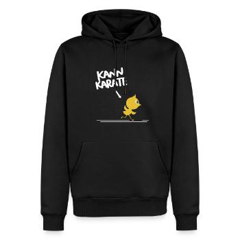 Kann Karate Lustiges Kücken Süß Auffallen Geschenk - Männer Premium Bio Hoodie - Schwarz - Vorne - Nico (187cm)